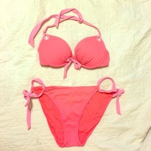 Victoria's Secret Push Up Bikini 36C, L